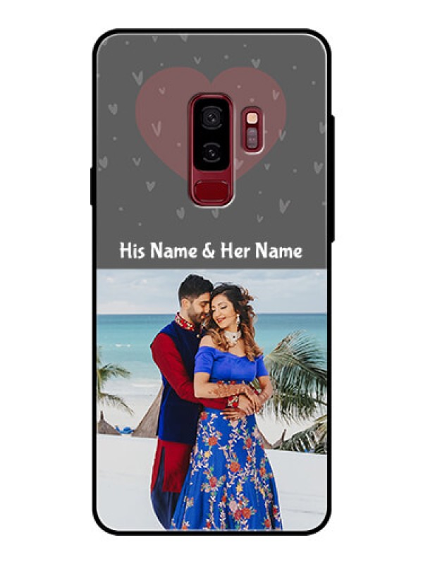Custom Samsung Galaxy S9 Plus Custom Glass Mobile Case  - Buy Love Design with Photo Online