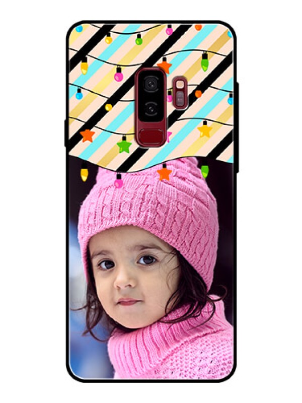 Custom Samsung Galaxy S9 Plus Custom Glass Mobile Case  - Lights Hanging Design