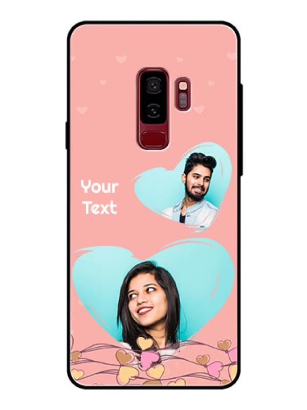 Custom Samsung Galaxy S9 Plus Custom Glass Mobile Case  - Love Doodle Design