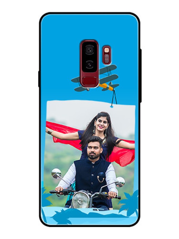 Custom Samsung Galaxy S9 Plus Custom Glass Mobile Case  - Traveller Design 