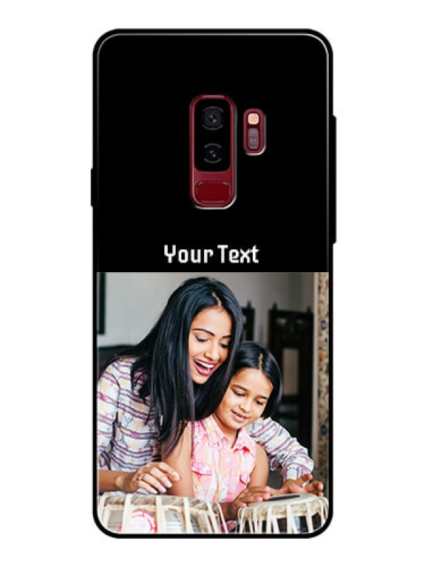 Custom Galaxy S9 Plus Photo with Name on Glass Phone Case