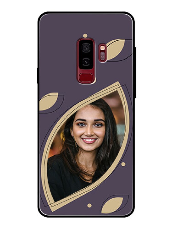 Custom Galaxy S9 Plus Custom Glass Mobile Case - Falling Leaf Design