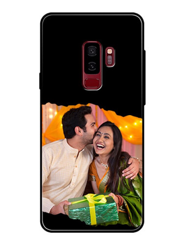 Custom Galaxy S9 Plus Custom Glass Phone Case - Tear-off Design