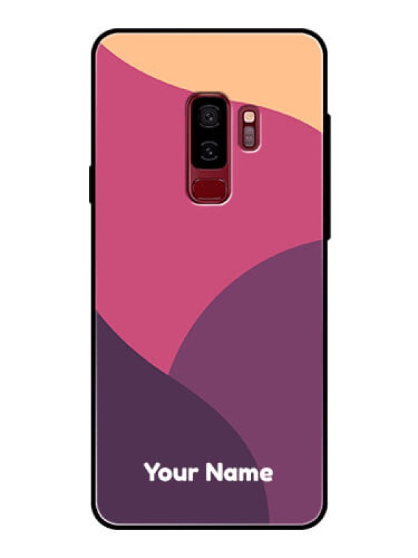 Custom Galaxy S9 Plus Custom Glass Phone Case - Mixed Multi-colour abstract art Design