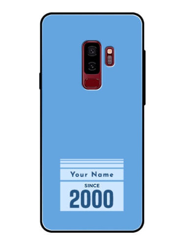 Custom Galaxy S9 Plus Custom Glass Mobile Case - Custom Year of birth Design