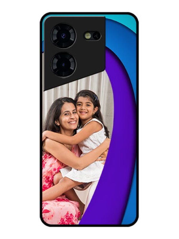 Custom Tecno Pova 5 Pro 5G Custom Glass Phone Case - Simple Pattern Design