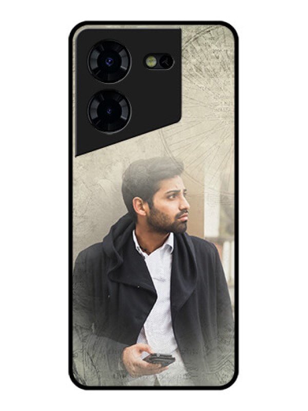 Custom Tecno Pova 5 Pro 5G Custom Glass Phone Case - With Vintage Design