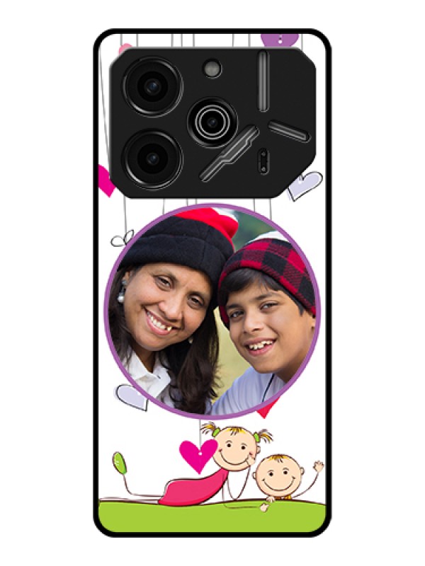 Custom Tecno Pova 6 Pro 5G Custom Glass Phone Case - Cute Kids Phone Case Design