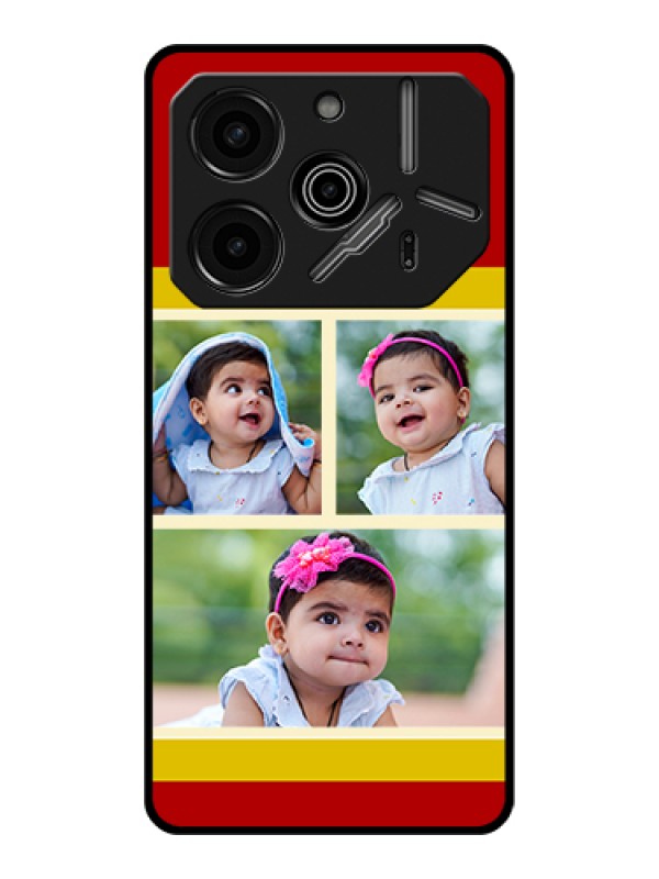 Custom Tecno Pova 6 Pro 5G Custom Glass Phone Case - Multiple Pic Upload Design