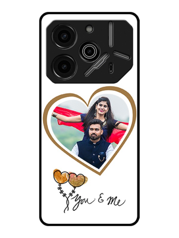 Custom Tecno Pova 6 Pro 5G Custom Glass Phone Case - You & Me Design
