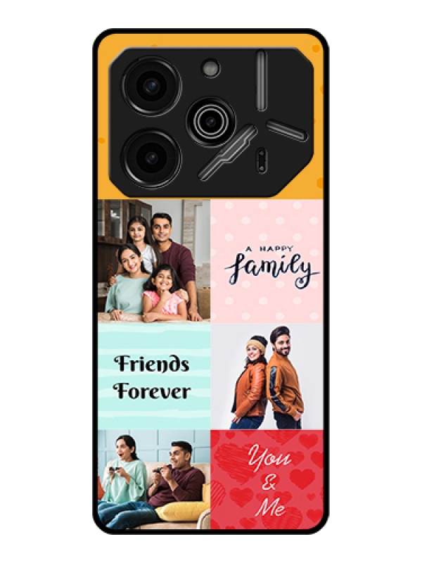 Custom Tecno Pova 6 Pro 5G Custom Glass Phone Case - Images With Quotes Design