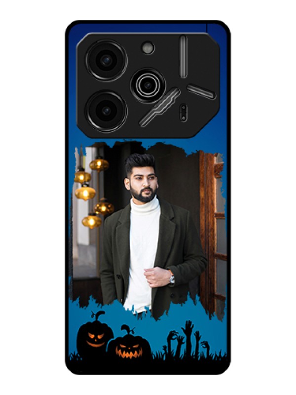 Custom Tecno Pova 6 Pro 5G Custom Glass Phone Case - With Pro Halloween Design
