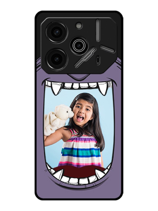 Custom Tecno Pova 6 Pro 5G Custom Glass Phone Case - Angry Monster Design
