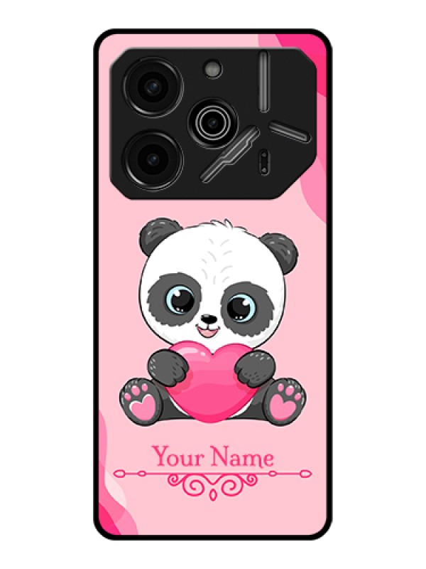 Custom Tecno Pova 6 Pro 5G Custom Glass Phone Case - Cute Panda Design