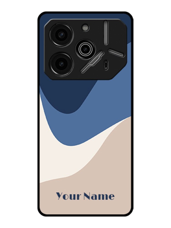 Custom Tecno Pova 6 Pro 5G Custom Glass Phone Case - Abstract Drip Art Design