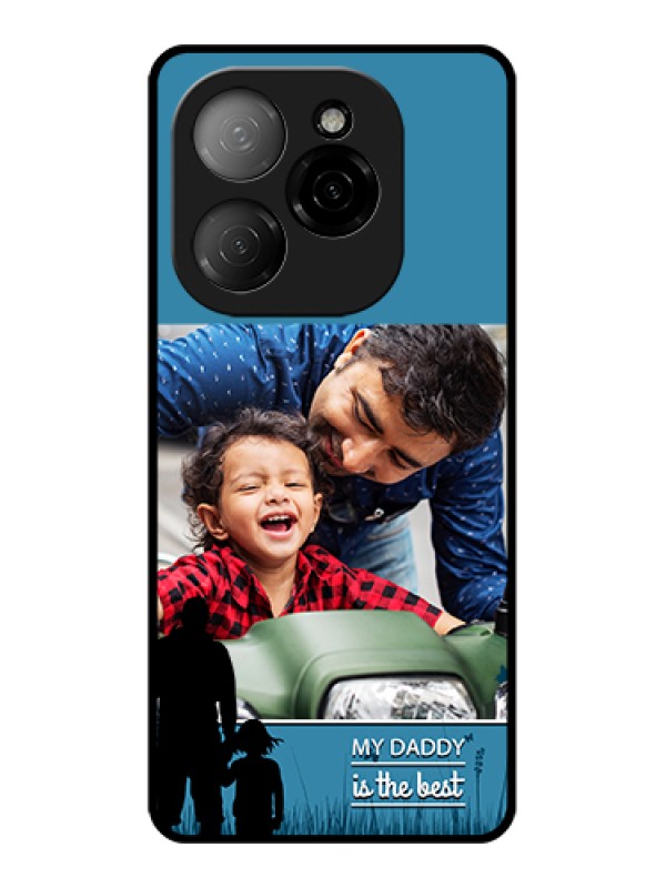 Custom Tecno Spark 20 Pro 5G Custom Glass Phone Case - Best Dad Design
