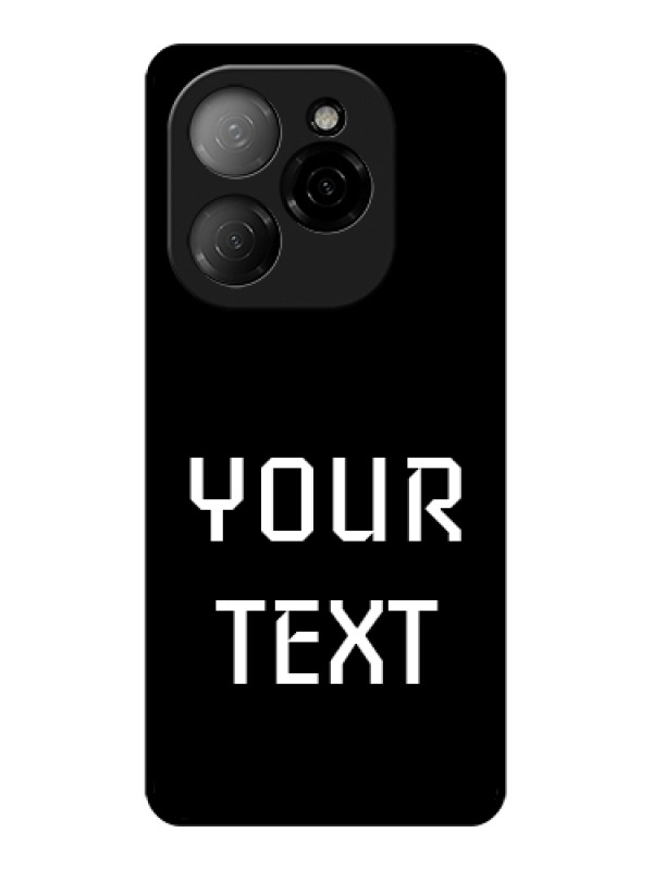 Custom Tecno Spark 20 Pro 5G Custom Glass Phone Case - Your Name Design