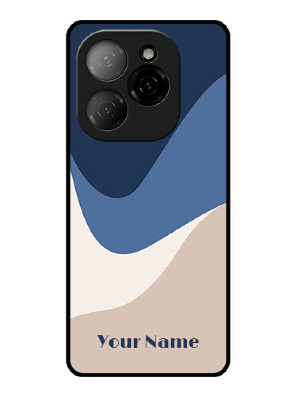 Custom Tecno Spark 20 Pro 5G Custom Glass Phone Case - Abstract Drip Art Design