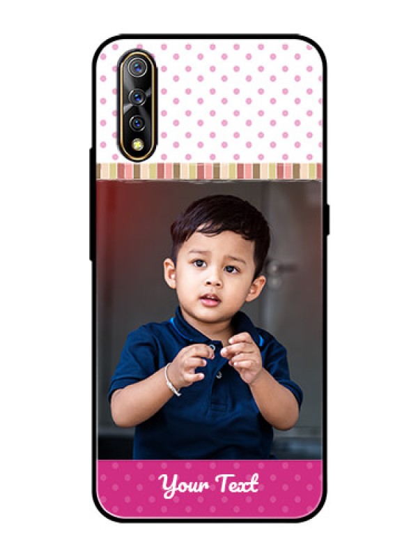 Custom Vivo S1 Photo Printing on Glass Case  - Cute Girls Cover Design