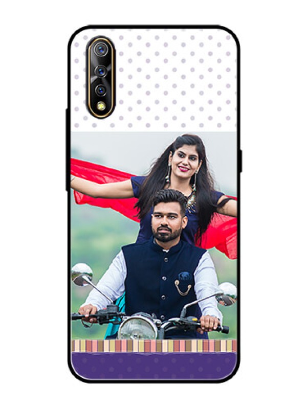 Custom Vivo S1 Photo Printing on Glass Case  - Cute Family Design