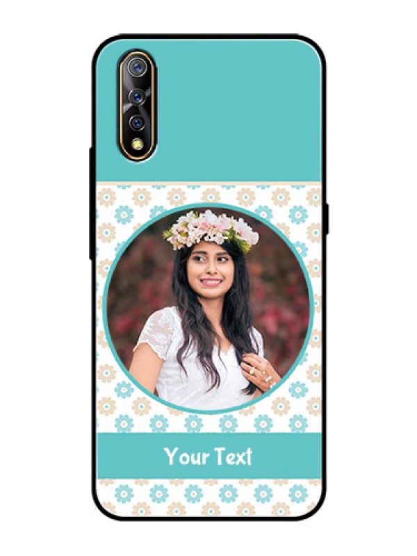 Custom Vivo S1 Custom Glass Mobile Case  - Beautiful Flowers Design