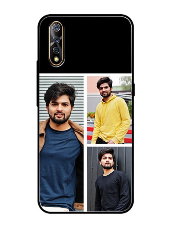 Custom Vivo S1 Photo Printing on Glass Case  - Upload Multiple Picture Design
