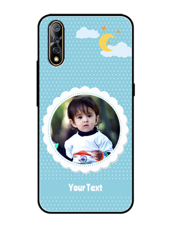 Custom Vivo S1 Personalised Glass Phone Case  - Violet Pattern Design