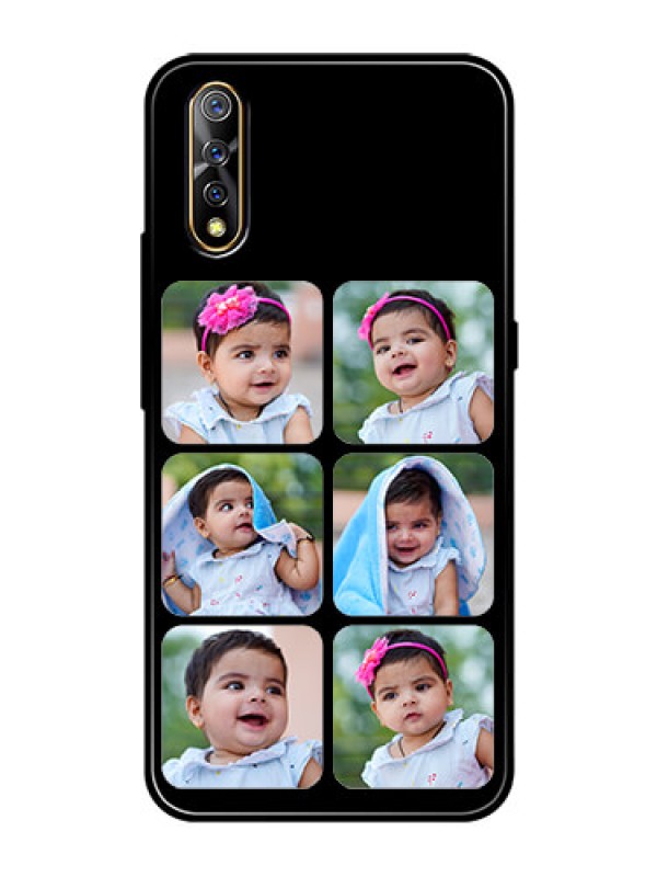 Custom Vivo S1 Photo Printing on Glass Case  - Multiple Pictures Design