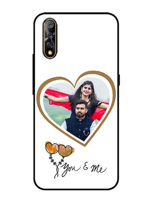 Custom Vivo S1 Custom Glass Mobile Case  - You & Me Design