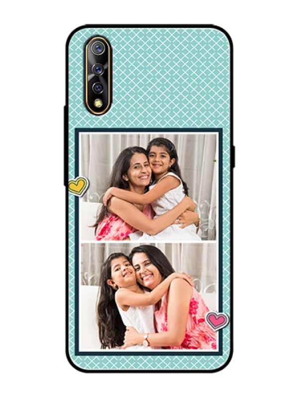 Custom Vivo S1 Custom Glass Phone Case  - 2 Image Holder with Pattern Design