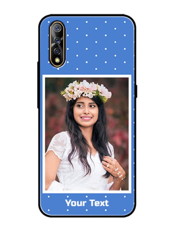 Custom Vivo S1 Photo Printing on Glass Case  - Polka dots design