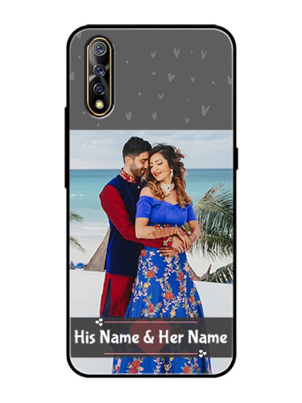 Custom Vivo S1 Custom Glass Mobile Case  - Buy Love Design with Photo Online