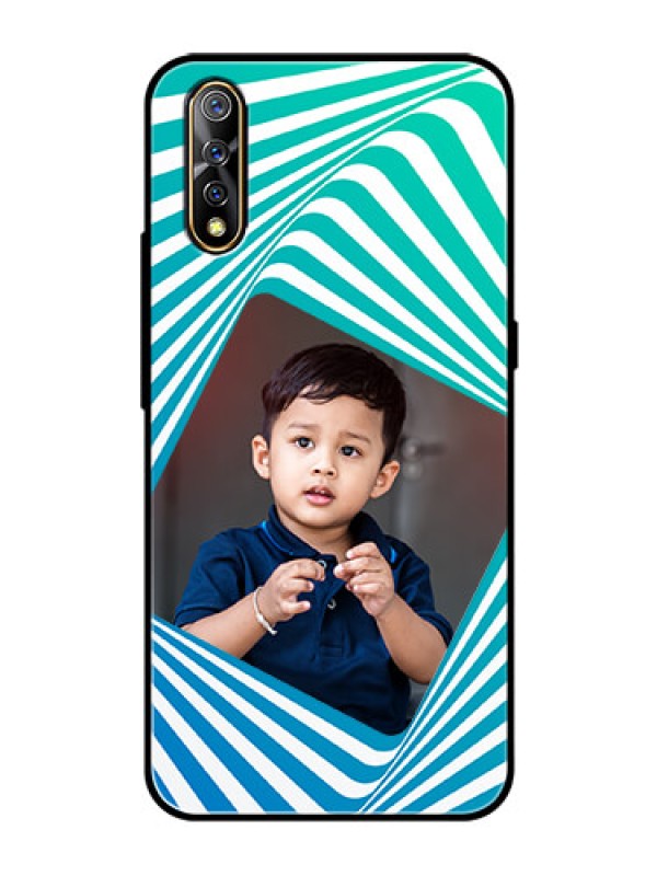 Custom Vivo S1 Personalized Glass Phone Case  - Abstract Spiral Design
