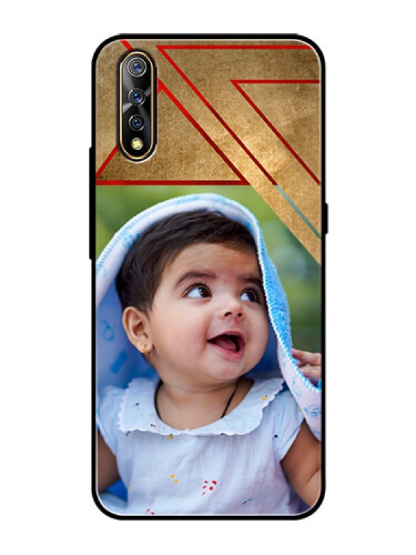 Custom Vivo S1 Personalized Glass Phone Case  - Gradient Abstract Texture Design