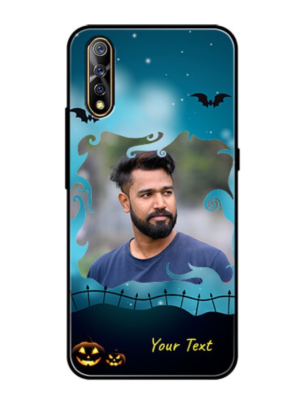 Custom Vivo S1 Custom Glass Phone Case  - Halloween frame design