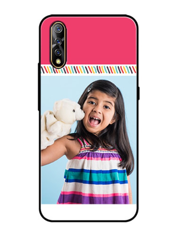 Custom Vivo S1 Personalized Glass Phone Case  - Line art design