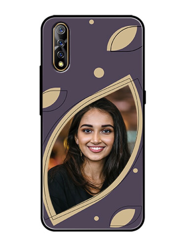 Custom Vivo S1 Custom Glass Mobile Case - Falling Leaf Design