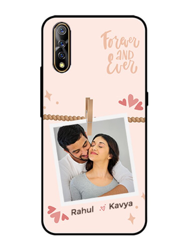 Custom Vivo S1 Custom Glass Phone Case - Forever and ever love Design