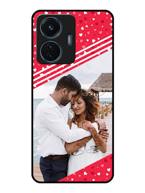 Custom Vivo T1 44w 4G Custom Glass Mobile Case - Valentines Gift Design