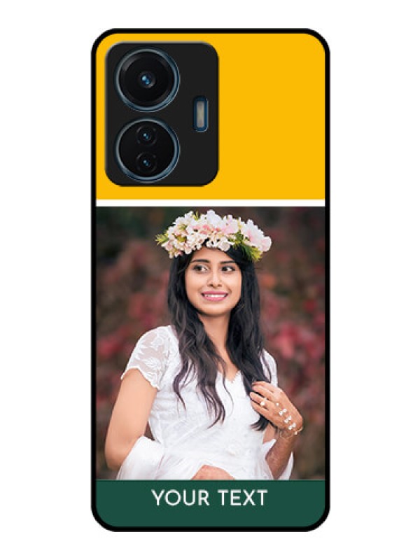 Custom Vivo T1 44w 4G Photo Printing on Glass Case - Love You Design