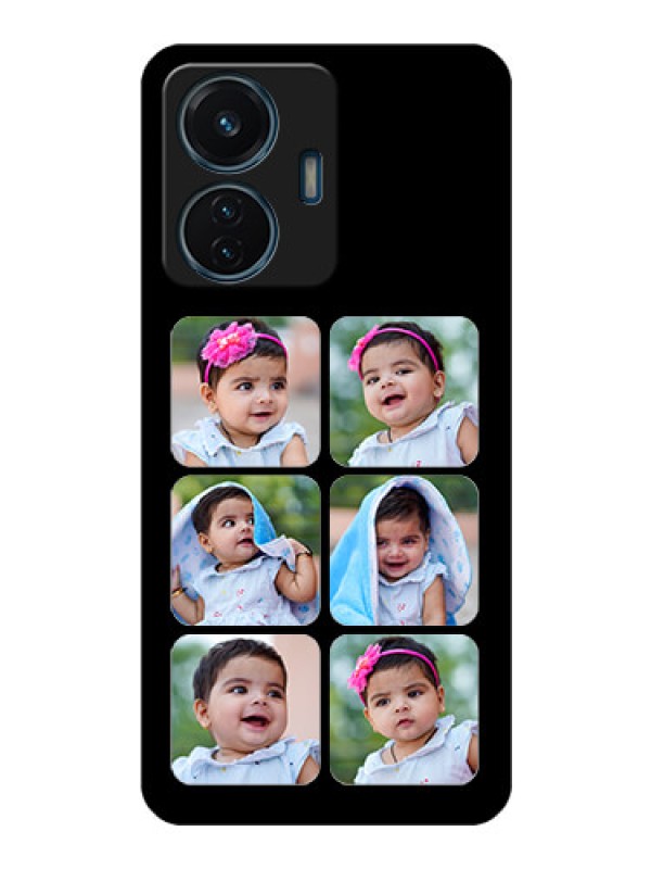 Custom Vivo T1 44w 4G Photo Printing on Glass Case - Multiple Pictures Design