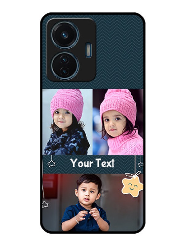 Custom Vivo T1 44w 4G Custom Glass Mobile Case - Hanging Stars Design