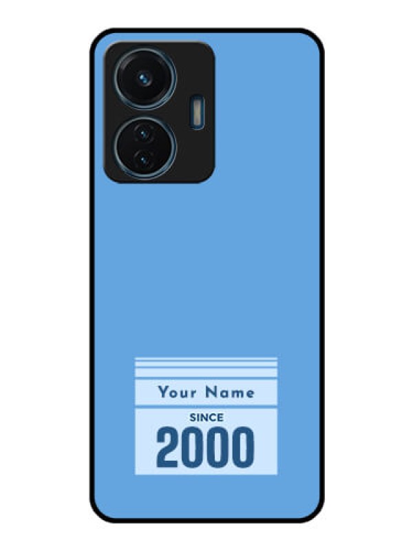 Custom Vivo T1 44W 4G Custom Glass Mobile Case - Custom Year of birth Design