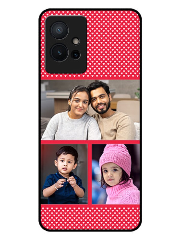 Custom Vivo T1 5G Personalized Glass Phone Case - Bulk Pic Upload Design