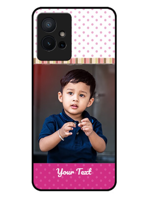 Custom Vivo T1 5G Photo Printing on Glass Case - Cute Girls Cover Design