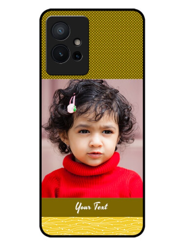 Custom Vivo T1 5G Custom Glass Phone Case - Simple Green Color Design