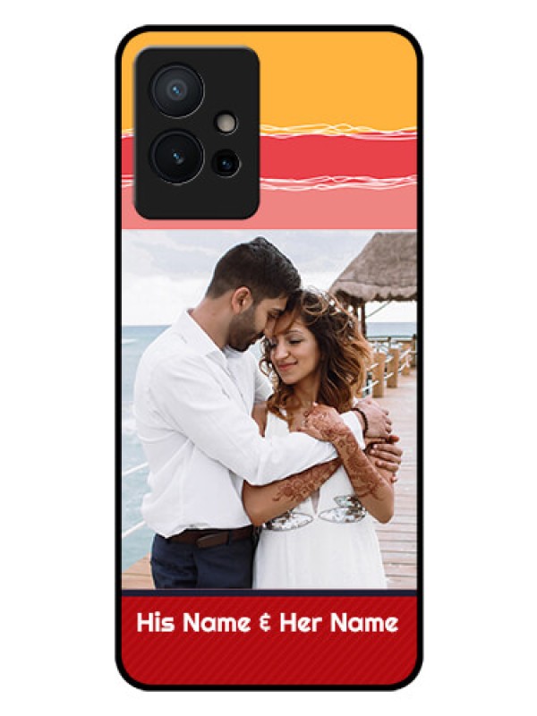 Custom Vivo T1 5G Custom Glass Mobile Case - Colorful Case Design