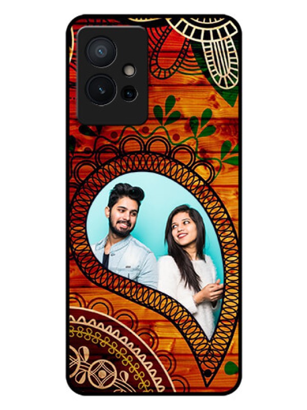 Custom Vivo T1 5G Personalized Glass Phone Case - Abstract Colorful Design