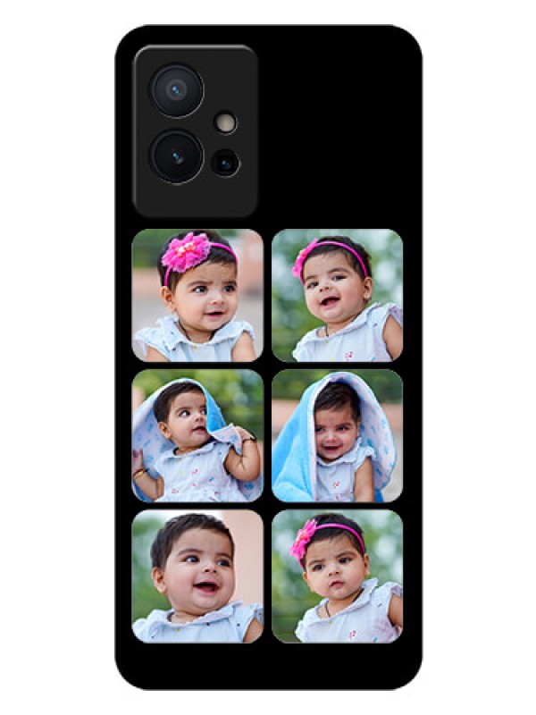 Custom Vivo T1 5G Photo Printing on Glass Case - Multiple Pictures Design