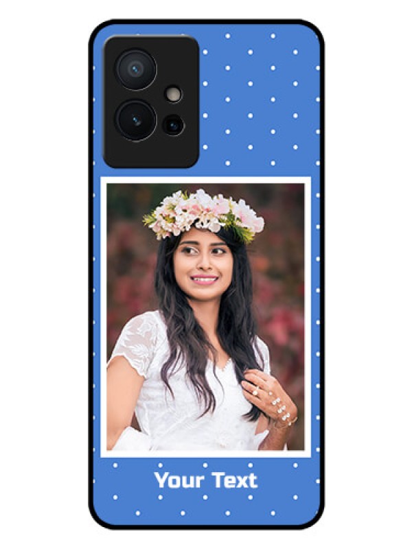 Custom Vivo T1 5G Photo Printing on Glass Case - Polka dots design
